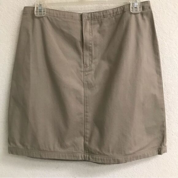 J.Crew khaki mini skirt  8 - Picture 1 of 5